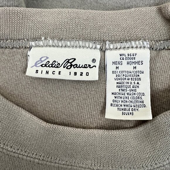 Vintage USA Eddie Bauer Logo Sweatshirt Oversized Slouchy Streetwear Athleisure - Picture 4 of 8